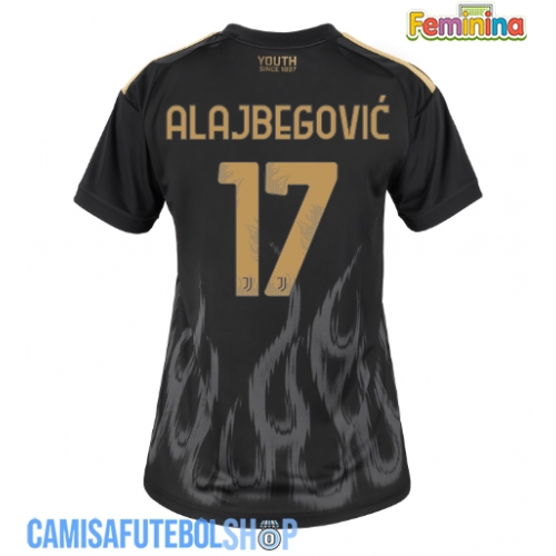 Camisa de time de futebol Juventus Kerim Alajbegovic #17 Replicas 3º Equipamento Feminina 2026-27 Manga Curta